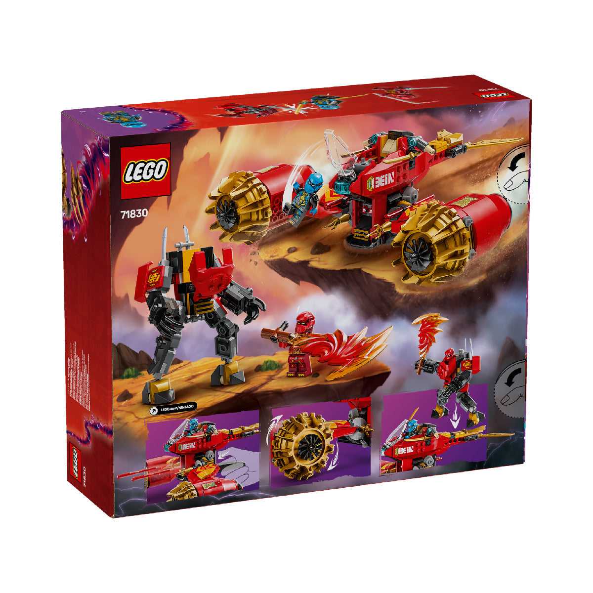 Đồ Chơi Lắp Ráp Chiến Giáp Và Xe Chiến Đấu Của Kai LEGO NINJAGO 71830