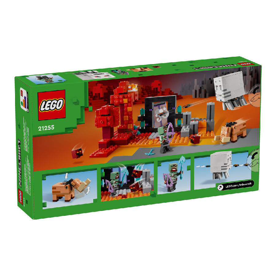 Đồ chơi lắp ráp Cuộc phục kích cổng địa ngục Nether LEGO MINECRAFT 21255