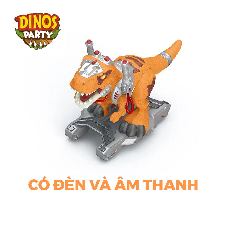 Siêu chiến xe khủng long T-Rex bánh trượt dũng mãnh DINOS PARTY DN-K01