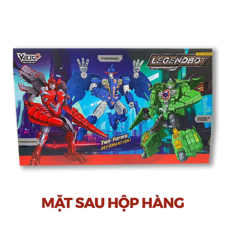 Đồ chơi lắp ráp robot biến hình khủng long LEGENDBOT -2 VECTO VT31