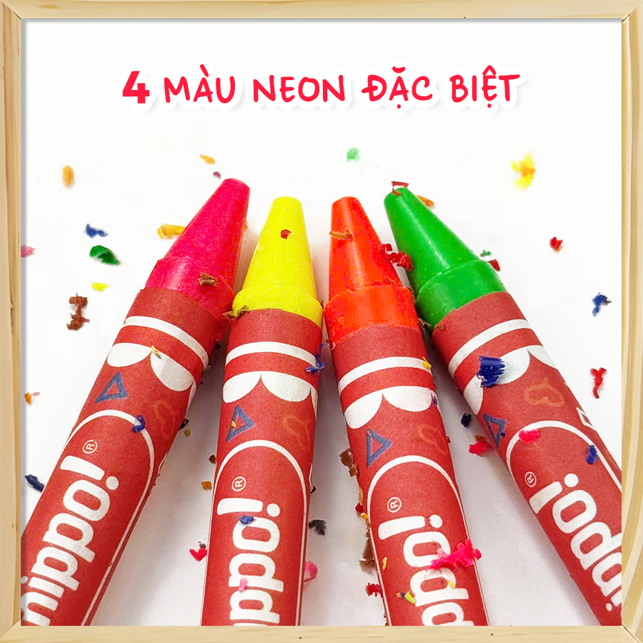Bộ Bút Sáp 28 Màu - Artist Crayons CLEVER HIPPO CRAYON2801