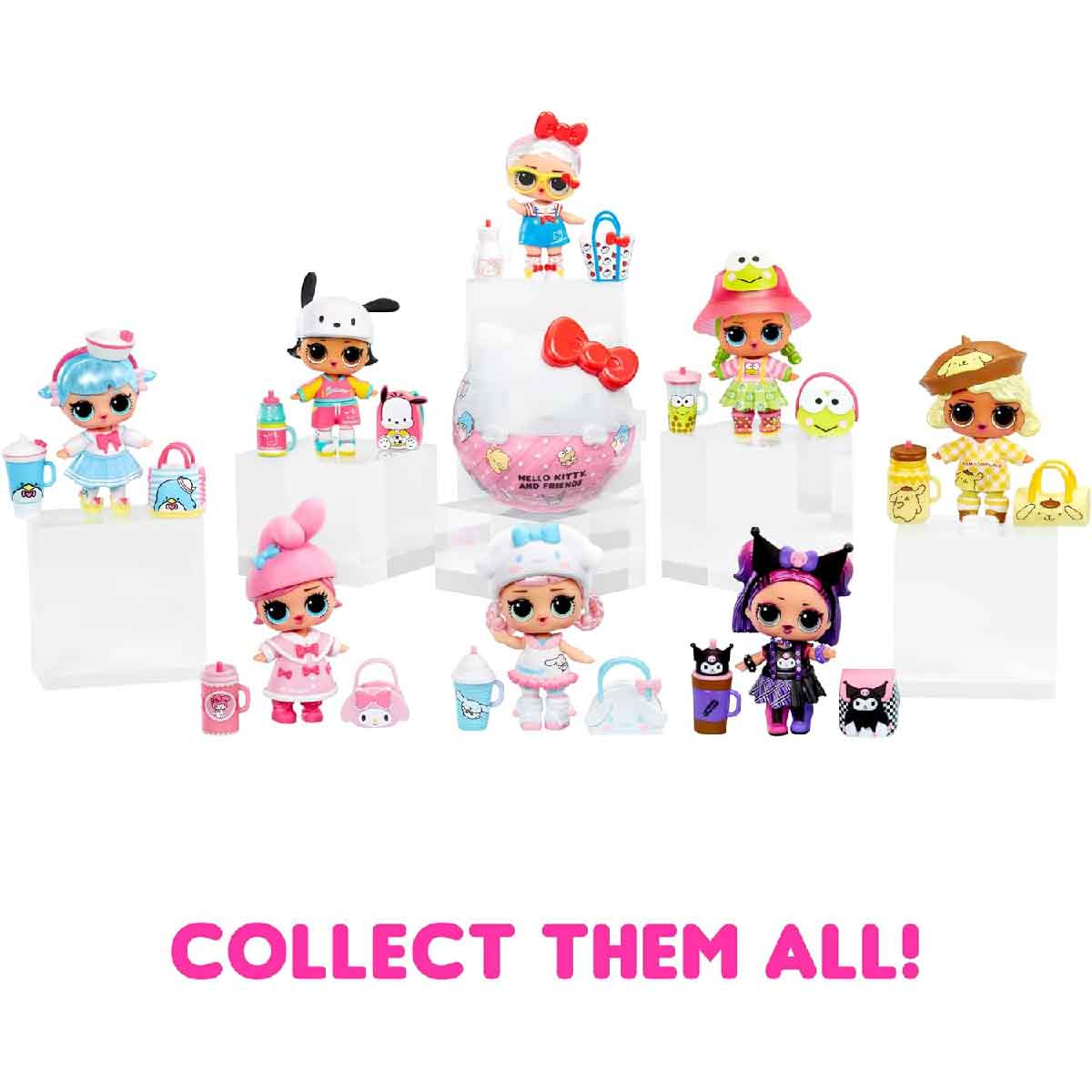 Đồ Chơi Banh Búp Bê Mèo Hello Kitty Và Các Bạn LOL SURPRISE 523840-EUC