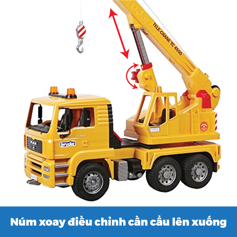Đồ chơi mô hình tỷ lệ 1:16 xe cần cẩu Man TGA BRUDER BRU02754