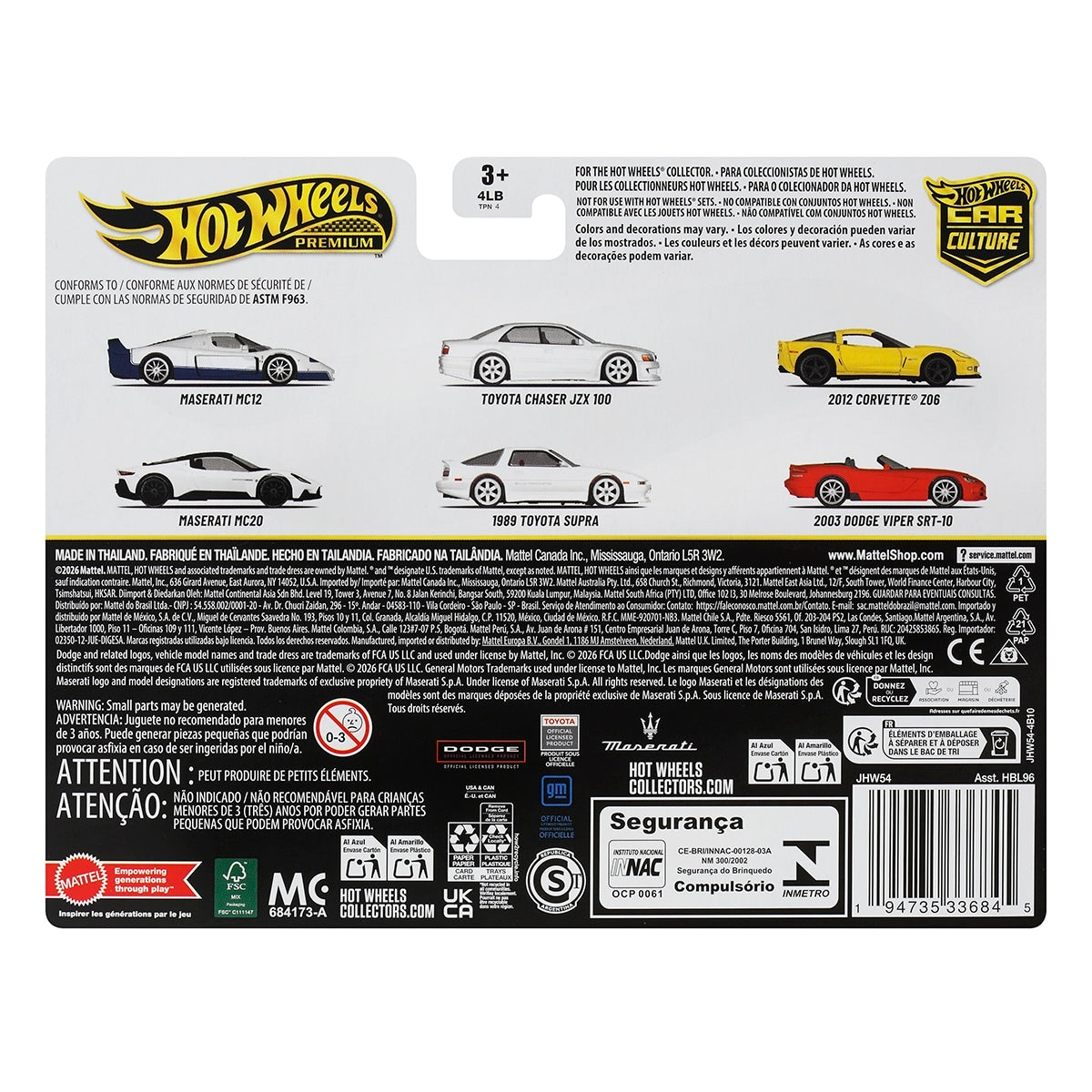 Đồ Chơi Bộ Đôi Siêu Xe Premiums - 12 Corvette Z06 HOT WHEELS JHW54/HBL96