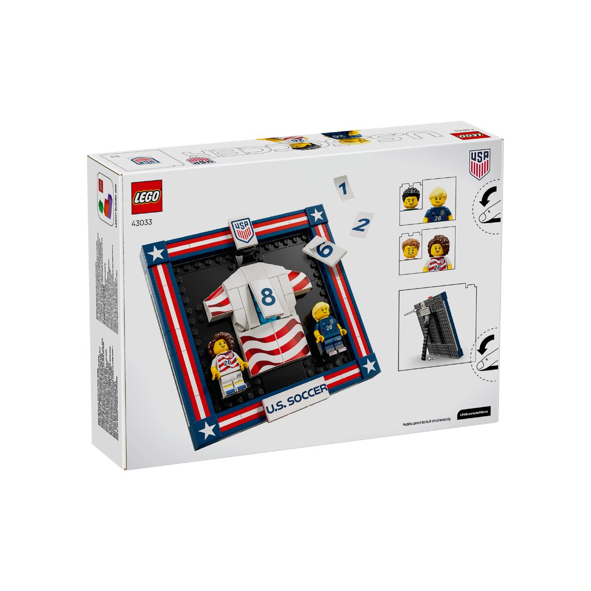 Đồ Chơi Bộ Lắp Ráp Tranh Treo Tường Áo Đấu Đội Tuyển Bóng Đá Mỹ 2026 LEGO EDITIONS SPORTS 43033