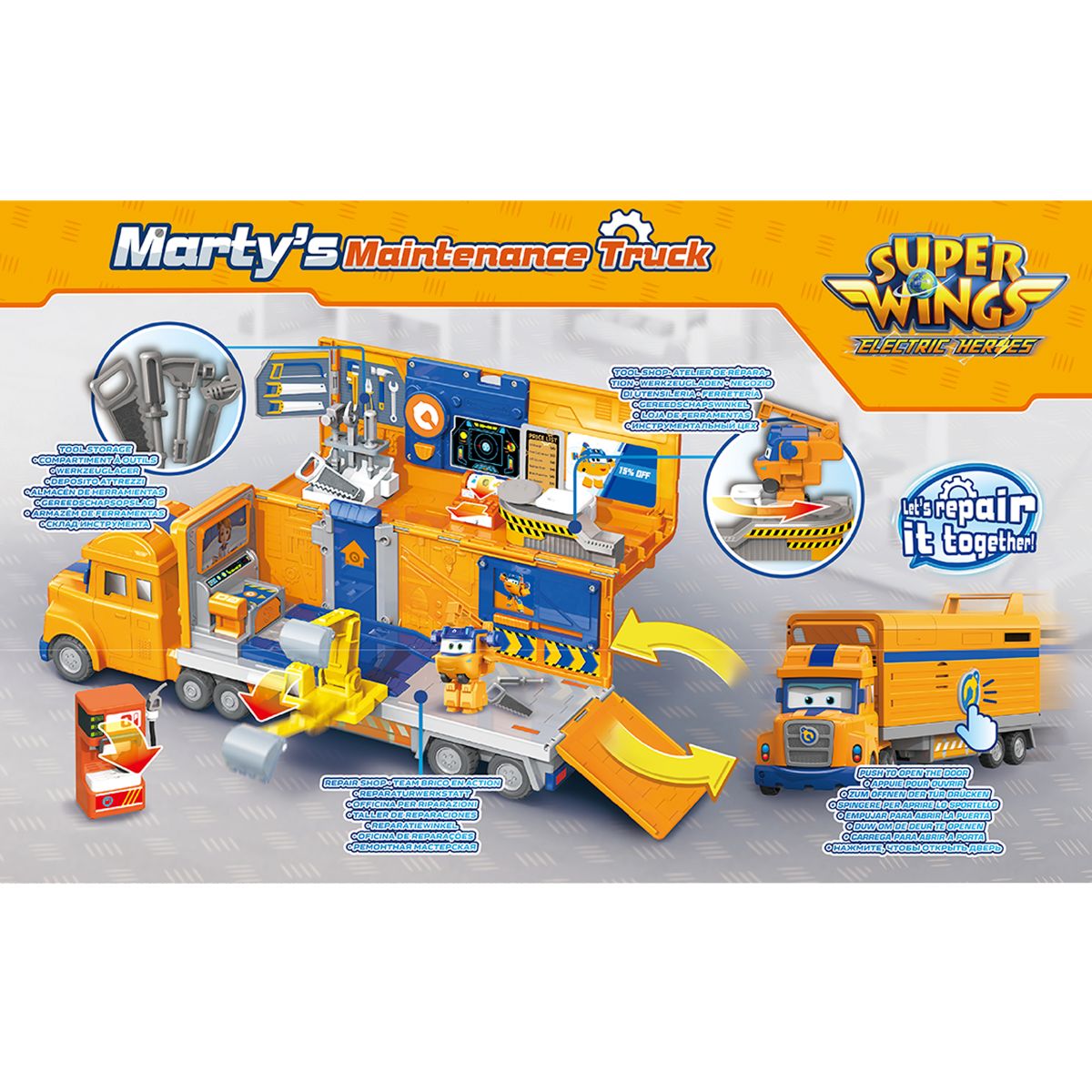 Đồ Chơi Bộ Trò Chơi Xe Tải Sửa Chữa Của Marty SUPERWINGS EU790807