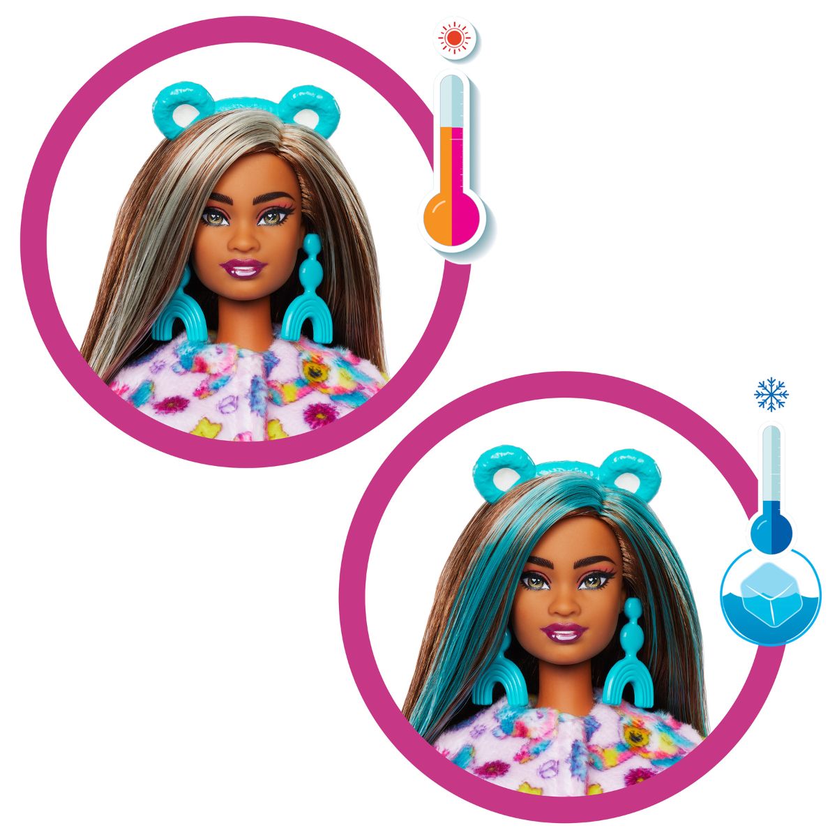 Đồ Chơi Búp Bê Barbie Cutie Reveal - Gấu Xanh Hoan Ca BARBIE JFV62/JFV59