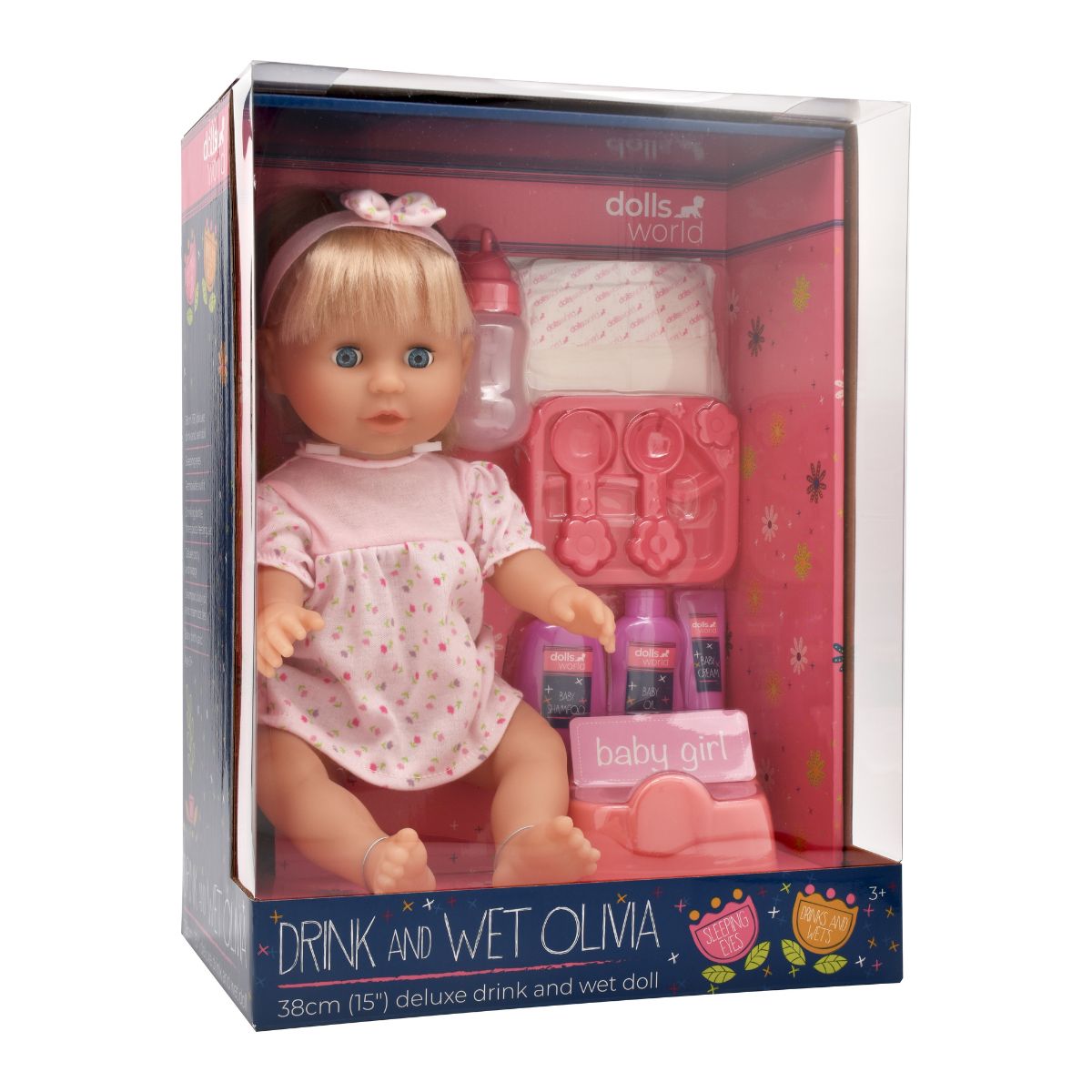 Đồ Chơi Búp Bê - Olivia Uống Nước Và Đi Bô DOLLSWORLD DW78402