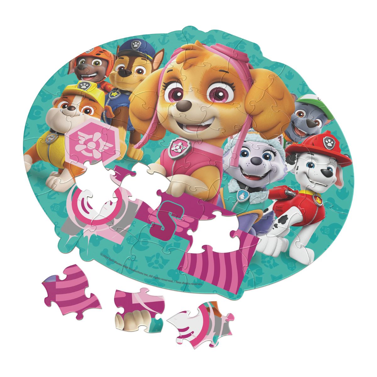 Combo 3 Bộ Xếp Hình 48-48-48 Miếng - Dora, Superman, Paw SPIN GAMES CB-48-48-24-S9
