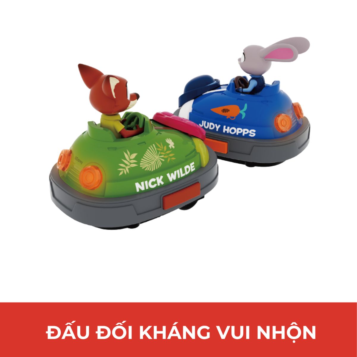 Đồ Chơi 2 Xe Điện Đụng Bumper Zootopia Nick & Judy VECTO 5588-D592