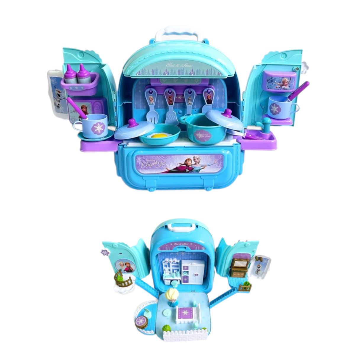 Đồ Chơi Balo 2 Mặt Nhà Bếp Và Phòng Ngủ Frozen SWEET HEART SH10139