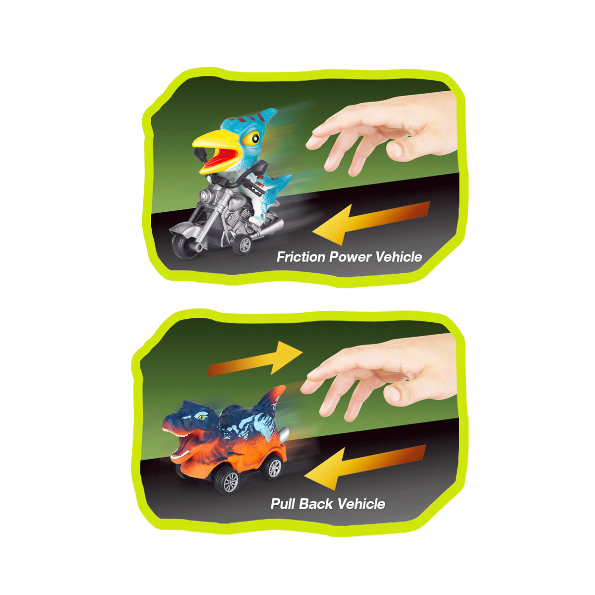 Đồ Chơi Bộ 5 Xe Khủng Long Chạy Trớn - 2 VECTO VT156-2