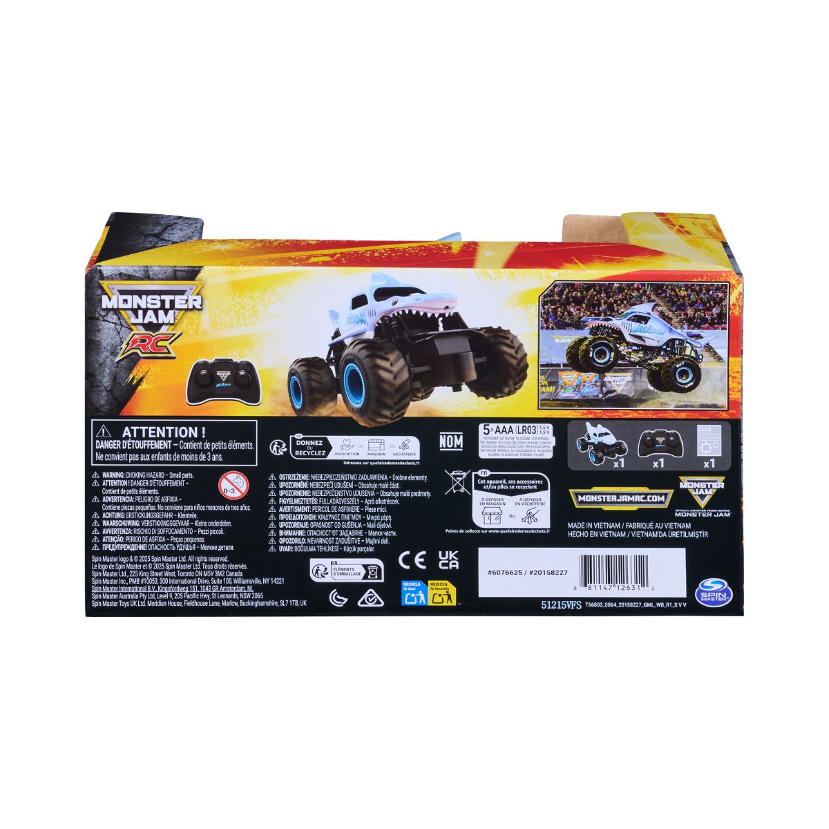 Đồ Chơi Chiến Xe RC Megalodon 1:24 MONSTER JAM 6076625