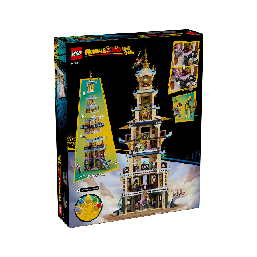 Đồ Chơi Lắp Ráp Bảo Tháp Của Li Jing LEGO MONKIE KID 80058 (1621 chi tiết)