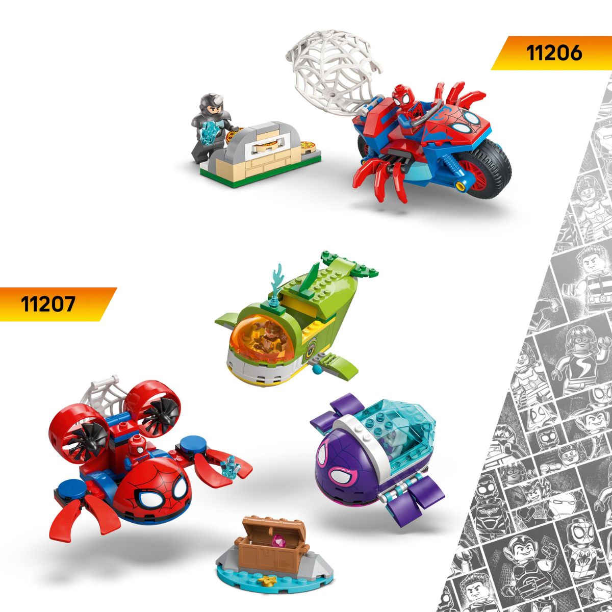Đồ Chơi Lắp Ráp Biệt Đội Người Nhện Và Tàu Cướp Biển LEGO SPIDEY 11208 (201 chi tiết)