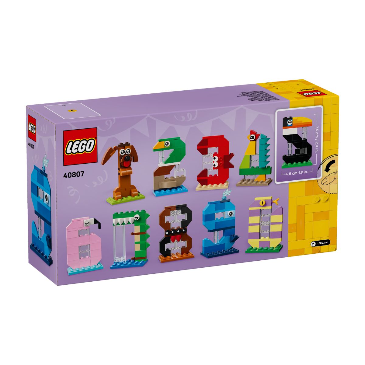 Đồ Chơi Lắp Ráp Con Số Sinh Nhật LEGO SEASONS AND OCCASIONS 40807 (281 chi tiết)