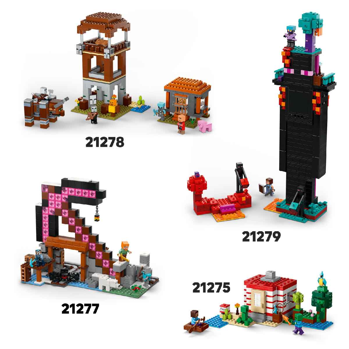 Đồ Chơi Lắp Ráp Cuộc Chạm Trán Warden LEGO MINECRAFT 21274 (238 chi tiết)