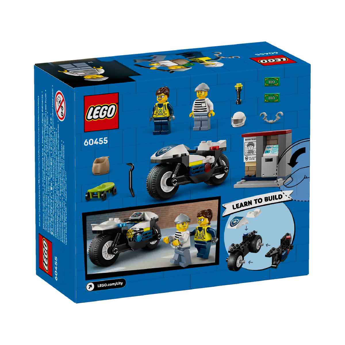 Đồ Chơi Lắp Ráp Cuộc Đua Truy Bắt Cướp LEGO CITY 60455 (65 chi tiết)