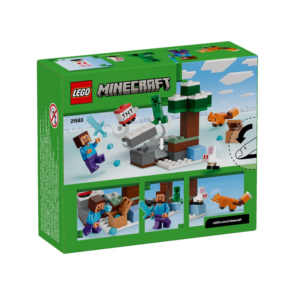 Đồ chơi lắp ráp Cuộc Phiêu Lưu Rừng Taiga Của Steve LEGO MINECRAFT 21583 (79 chi tiết)