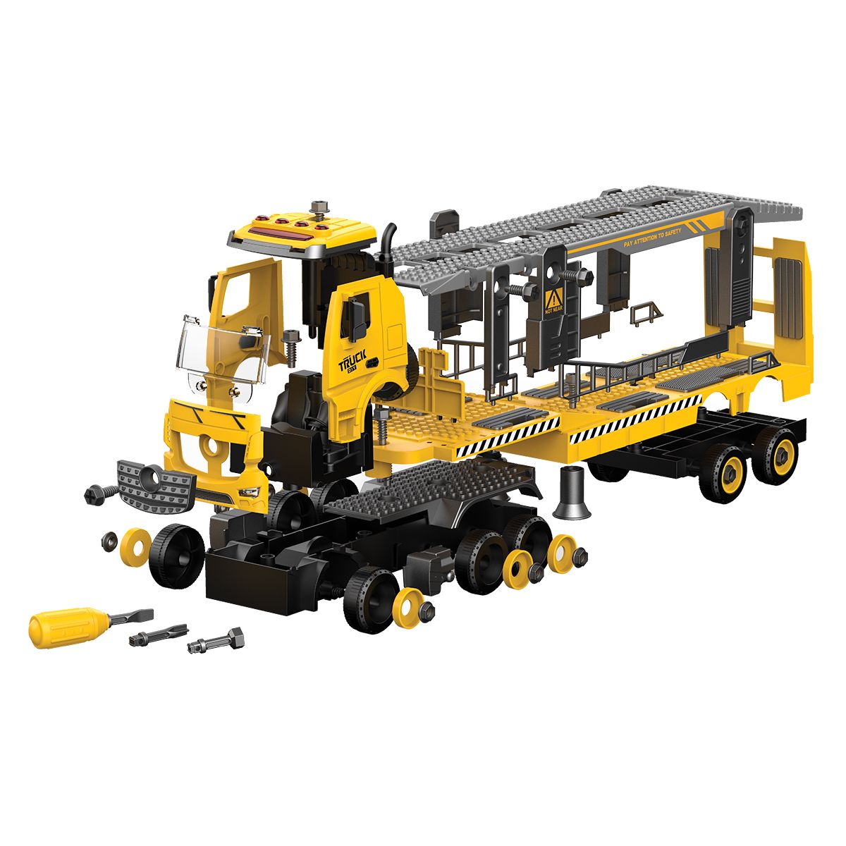 Đồ Chơi Lắp Ráp DIY Xe Tải Vận Chuyển Siêu Xe VECTO VT9085B