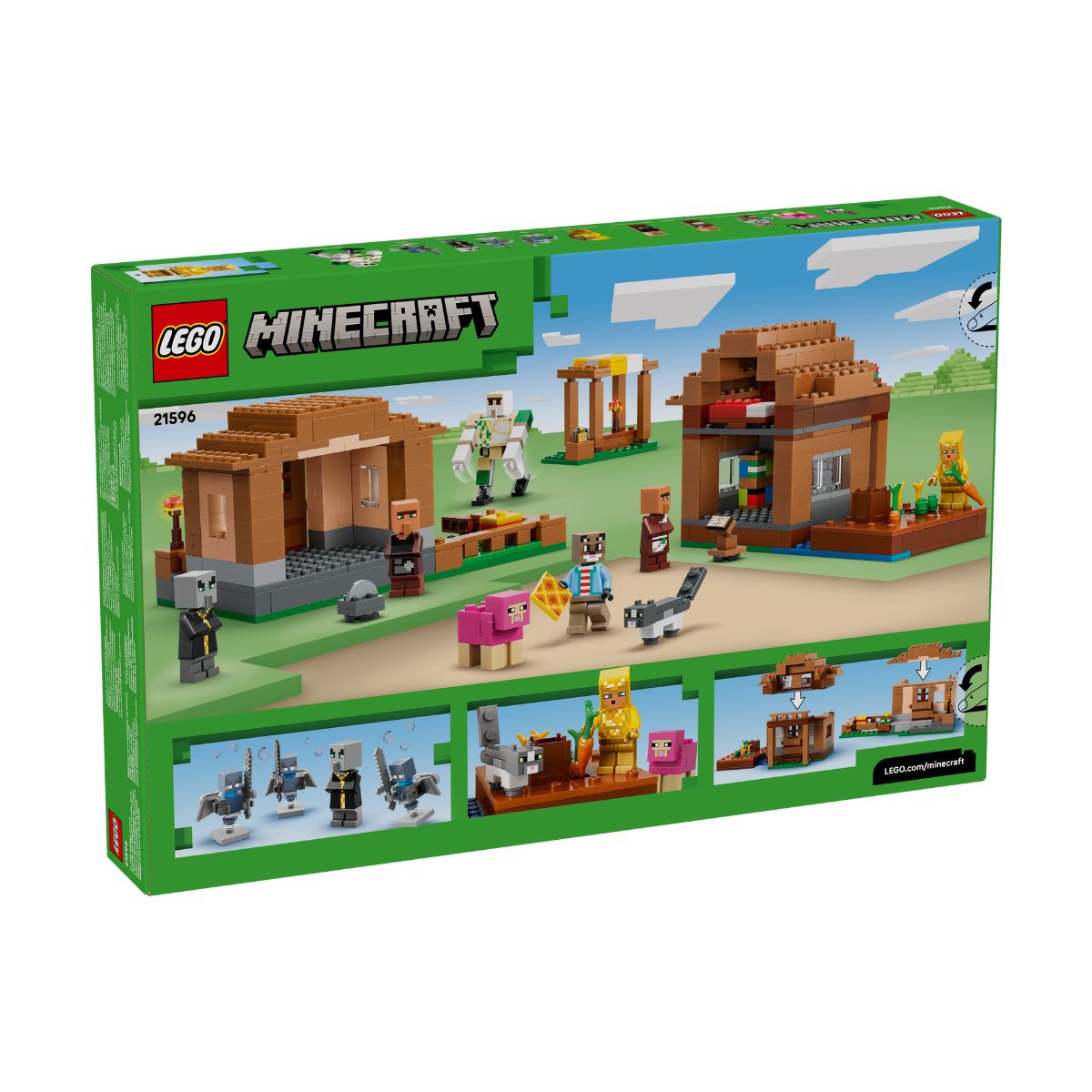 Đồ Chơi Lắp Ráp Evoker Tấn Công Làng LEGO MINECRAFT 21596 (607 Chi Tiết)