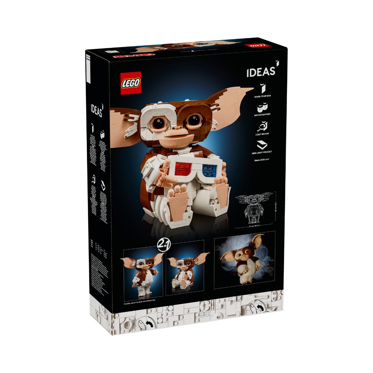 Đồ Chơi Lắp Ráp Gremlins™: Nhân Vật Gizmo LEGO IDEAS 21361 (1125 Chi Tiết)