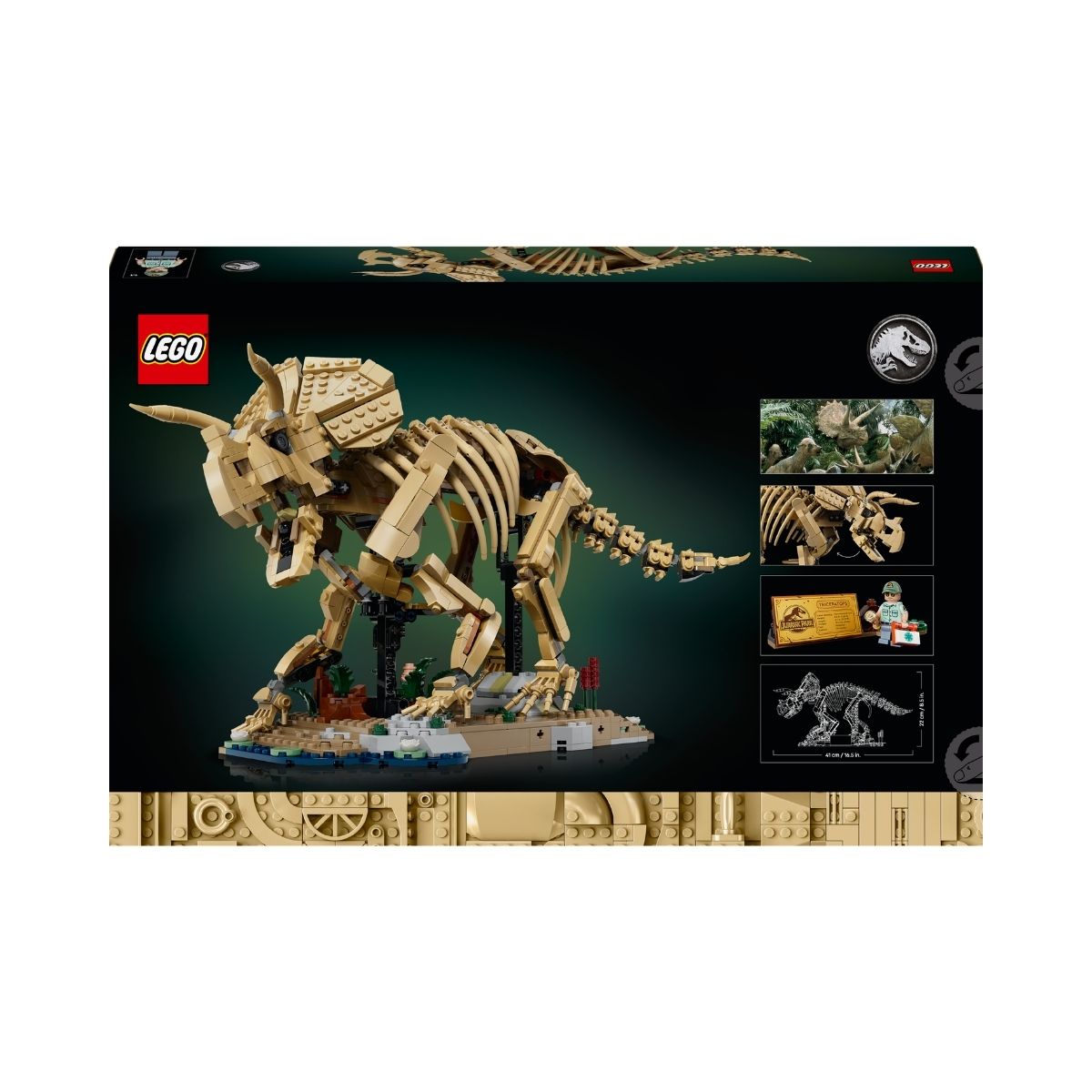 Đồ Chơi Lắp Ráp Hóa Thạch Khủng Long Triceratops LEGO JURASSIC 77985 (1154 chi tiết)