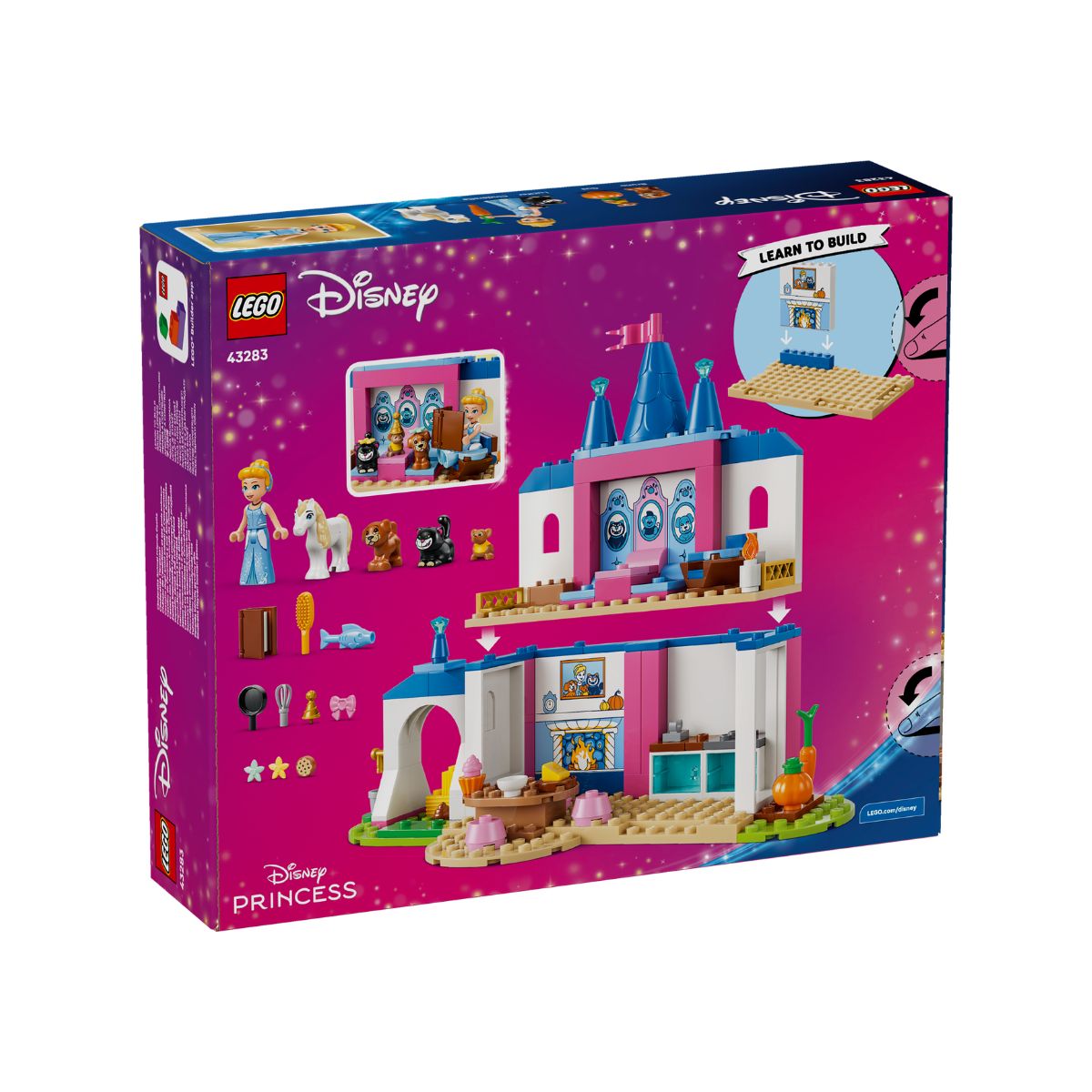 Đồ Chơi Lắp Ráp Lâu Đài Cinderella Và Thú Cưng LEGO DISNEY PRINCESS 43283 (149 chi tiết)