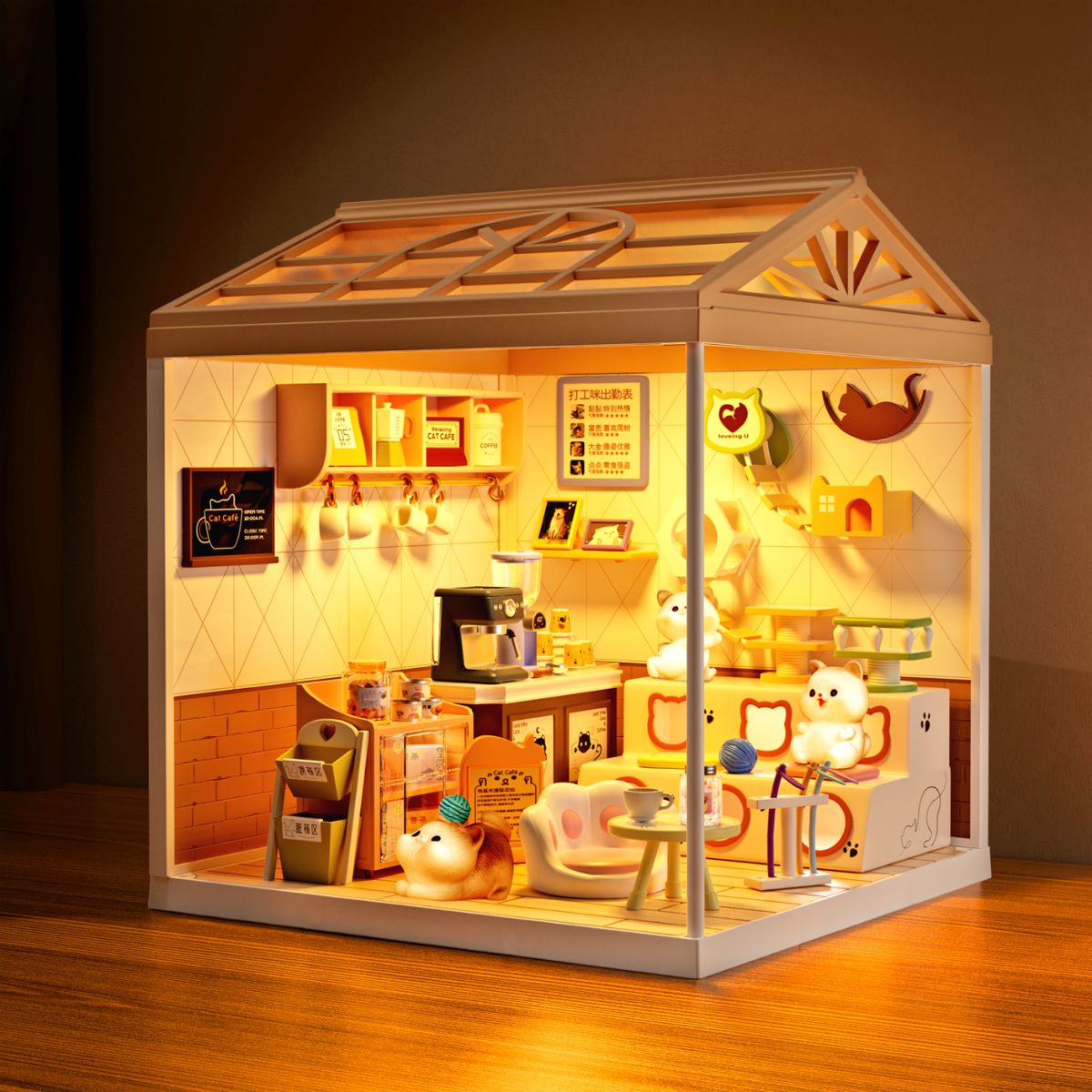 Đồ Chơi Lắp Ráp Mini House - Café Mèo SWEET HEART SH807