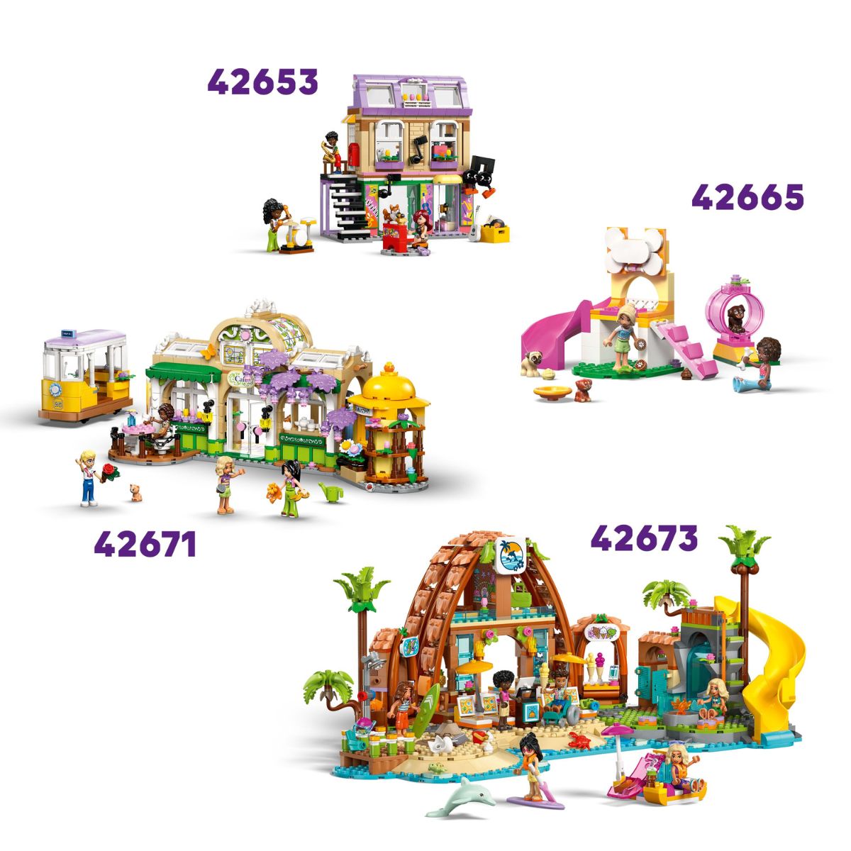 Đồ Chơi Lắp Ráp Nhà Cây Và Bữa Tiệc Sinh Nhật Mèo Con LEGO FRIENDS 42666 (321 chi tiết)