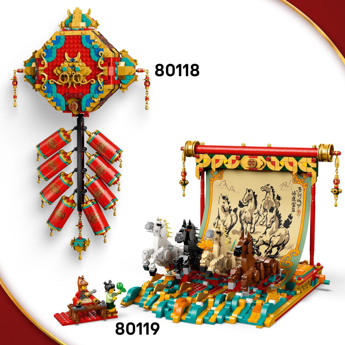Đồ Chơi Lắp Ráp Pháo Hoa Tài Lộc LEGO CHINESE FESTIVAL 80118 (1039 chi tiết)