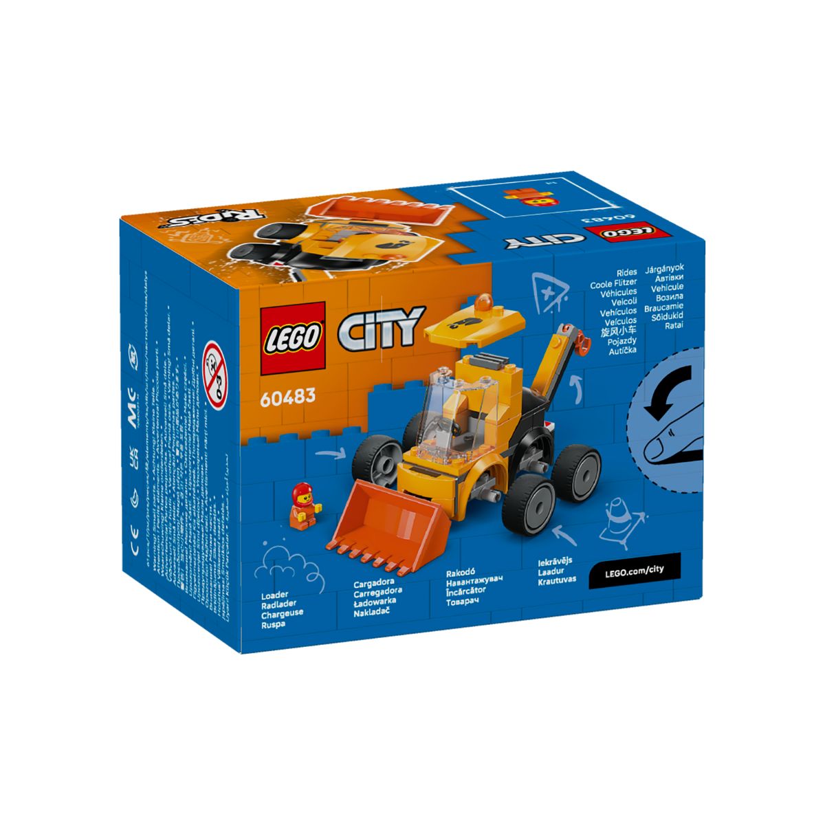 Đồ Chơi Lắp Ráp Rides - Xe Xúc Công Trình LEGO CITY 60483 (61 Chi Tiết)