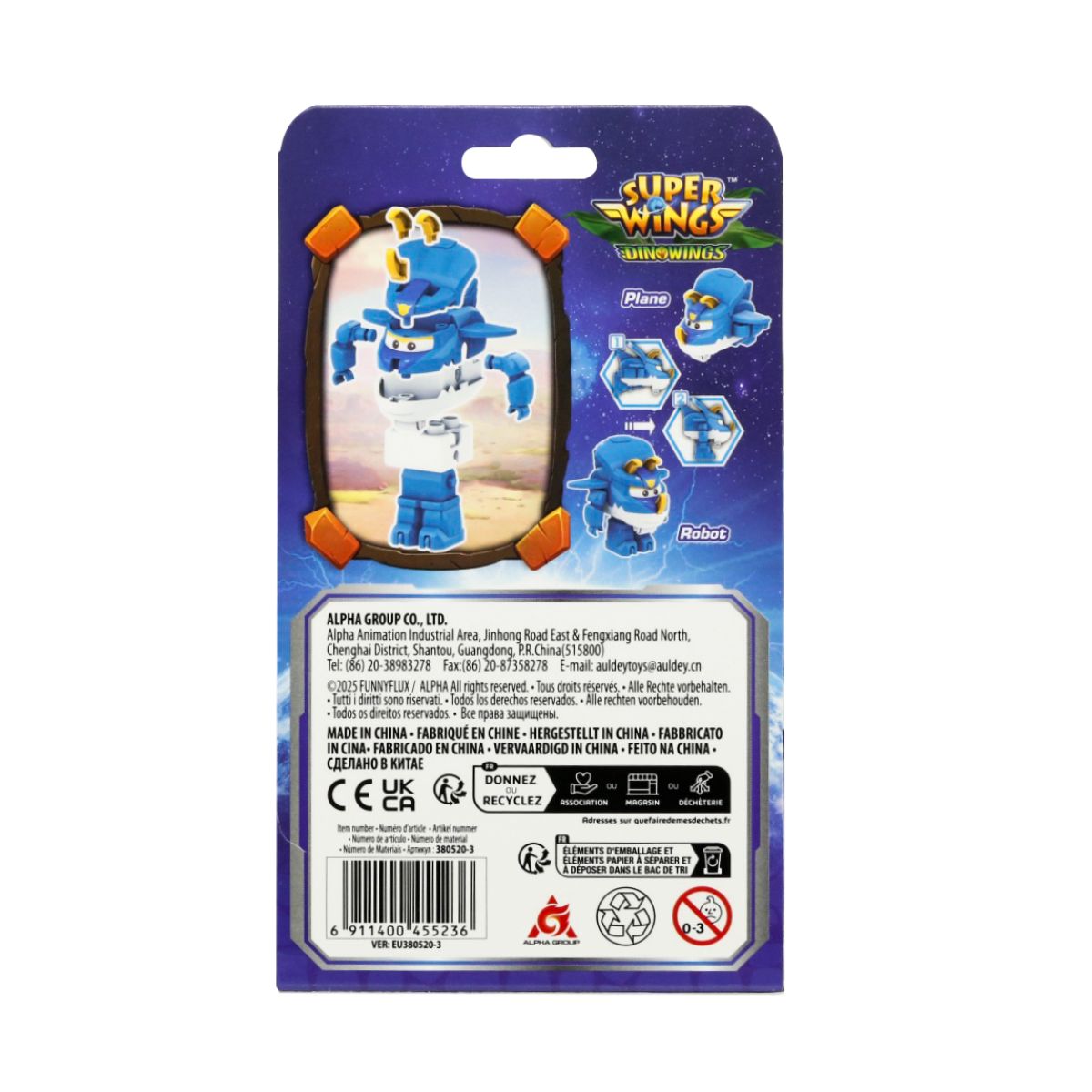 Đồ Chơi Lắp Ráp Robot Biến Hình Khủng Long Trico Sức Mạnh SUPERWINGS EU380520-3