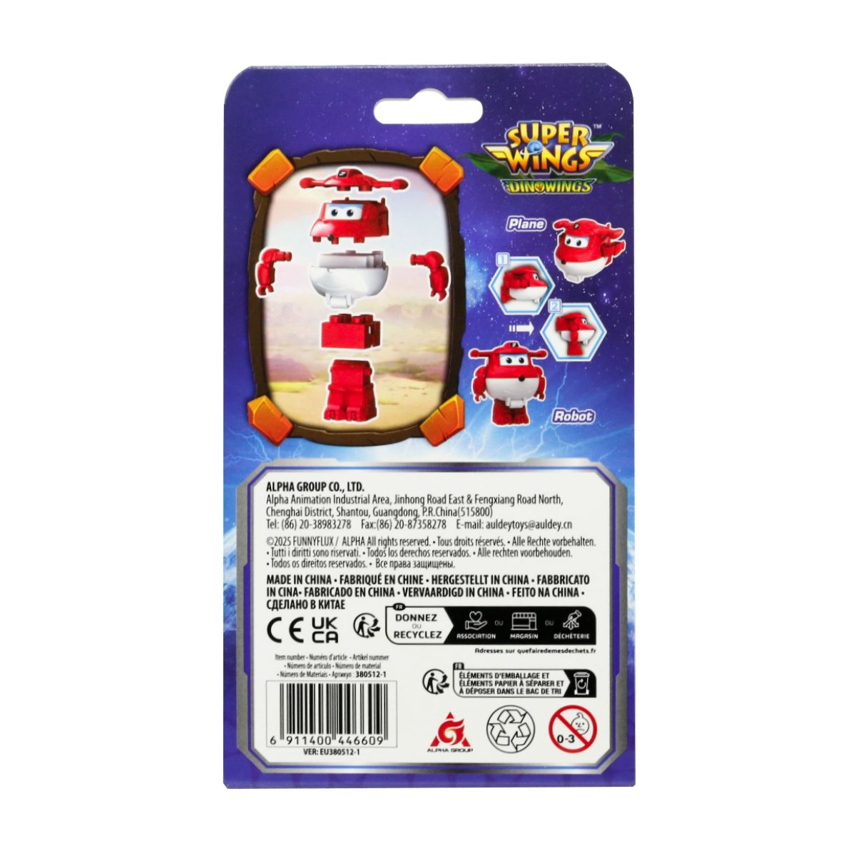 Đồ Chơi Lắp Ráp Robot Biến Hình Máy Bay Jett Tia Chớp SUPERWINGS EU380512-1