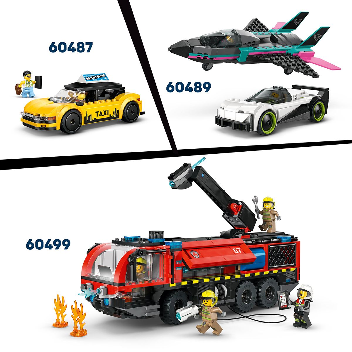 Đồ Chơi Lắp Ráp Sân Bay Và Máy Bay LEGO CITY 60502 (887 chi tiết)