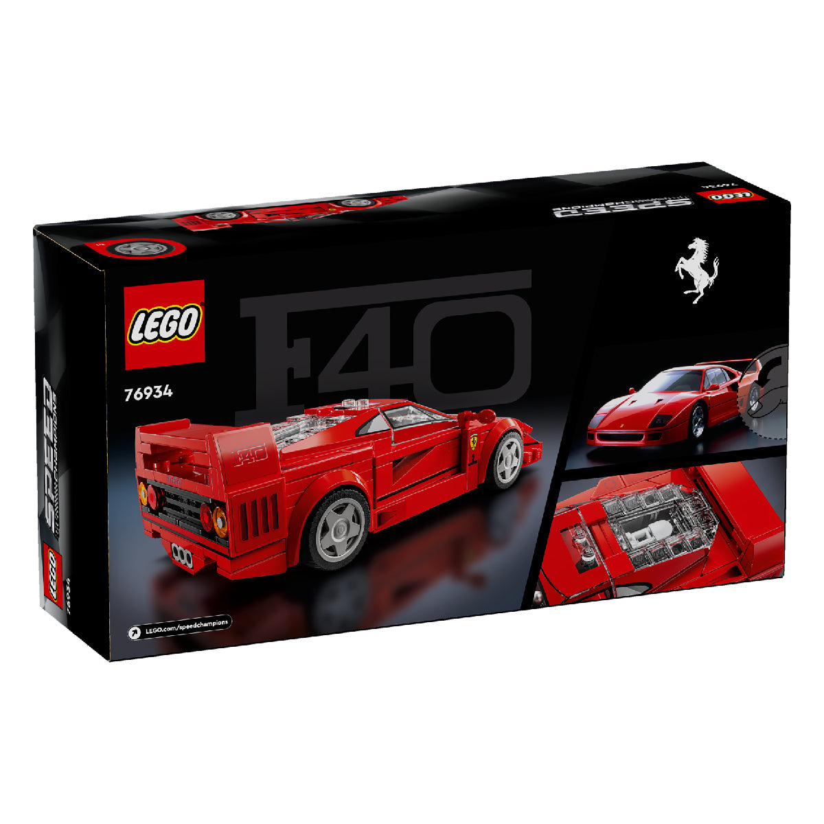 Đồ Chơi Lắp Ráp Siêu Xe Thể Thao Ferrari F40 LEGO SPEED CHAMPIONS 76934 (318 Chi Tiết)