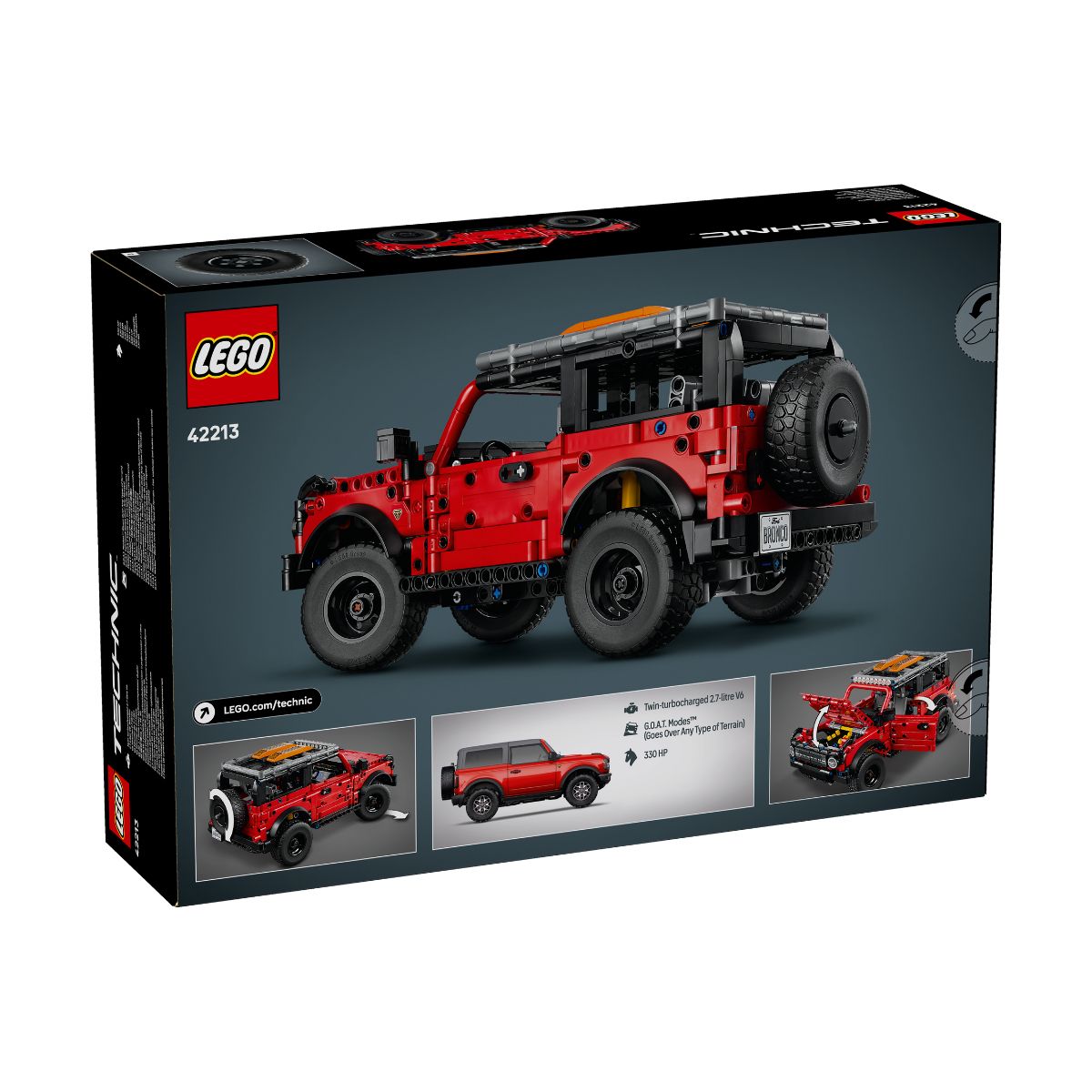 Đồ Chơi Lắp Ráp Siêu Xe Xe Địa Hình Ford Bronco® – V29 LEGO TECHNIC 42213-LG (943 chi tiết)