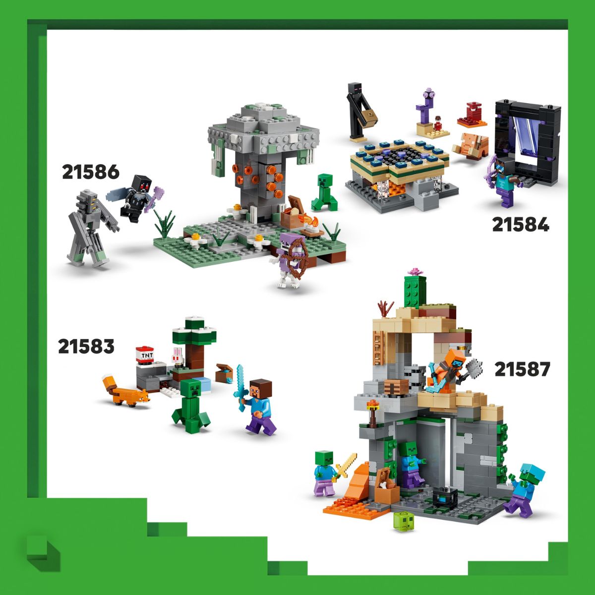 Đồ Chơi Lắp Ráp Trang Trại Gà LEGO MINECRAFT 21585 (233 chi tiết)