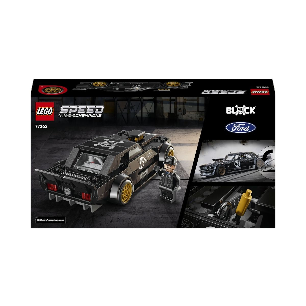 Đồ Chơi Lắp Ráp Xe Ford Mustang Hoonicorn V 1965 Ken Block LEGO SPEED CHAMPIONS 77262 (345 chi tiết)