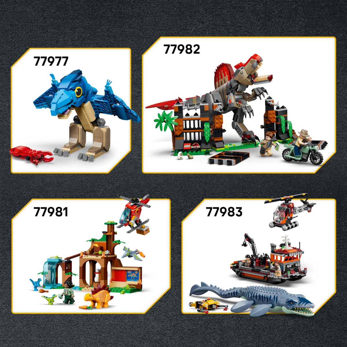 Đồ Chơi Lắp Ráp Xe Tải Vận Chuyển Khủng Long T. Rex LEGO JURASSIC 77978 (115 Chi Tiết)