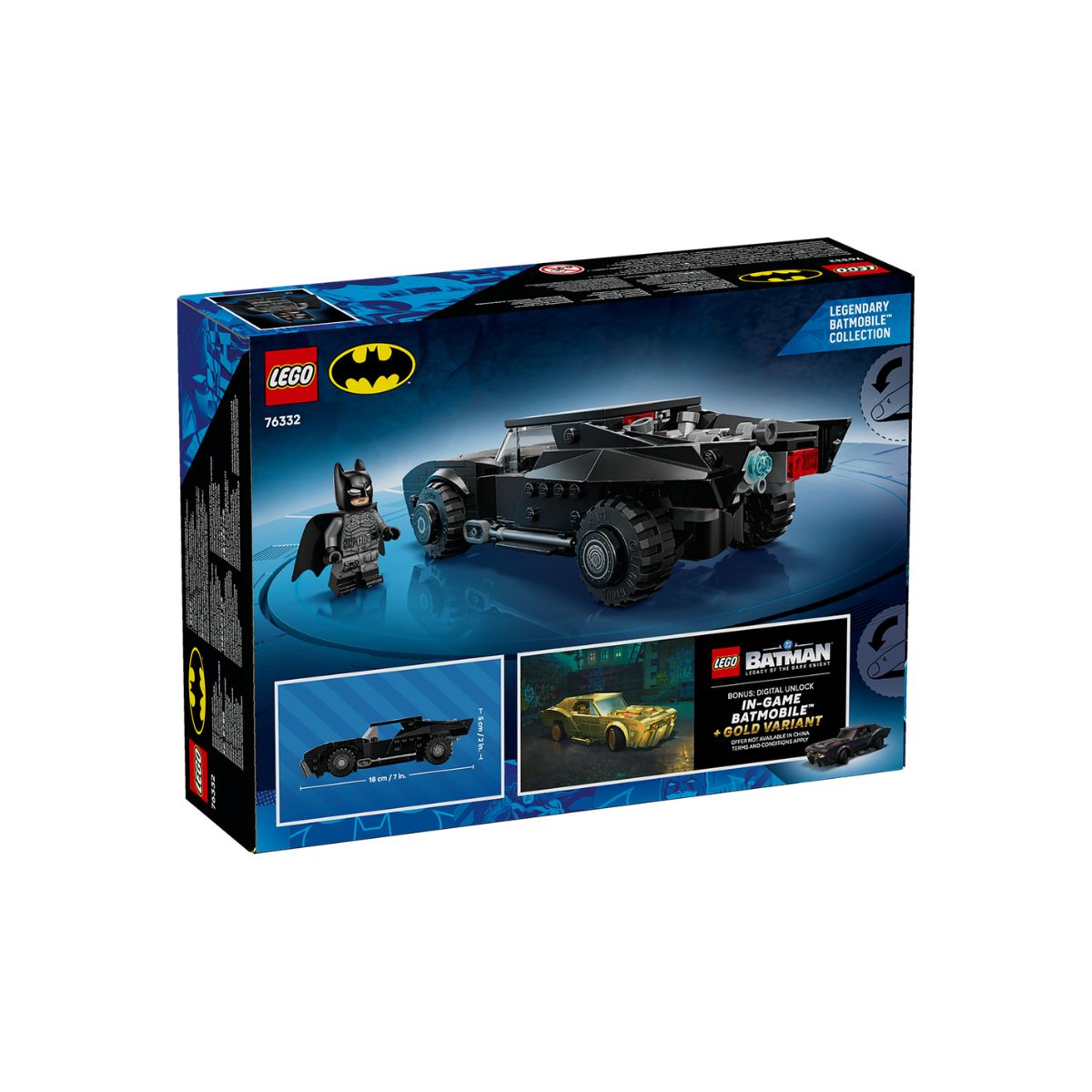 Đồ Chơi Lắp Ráp Xe The Batman™ Batmobile™ LEGO SUPERHEROES 76332 (330 Chi Tiết)