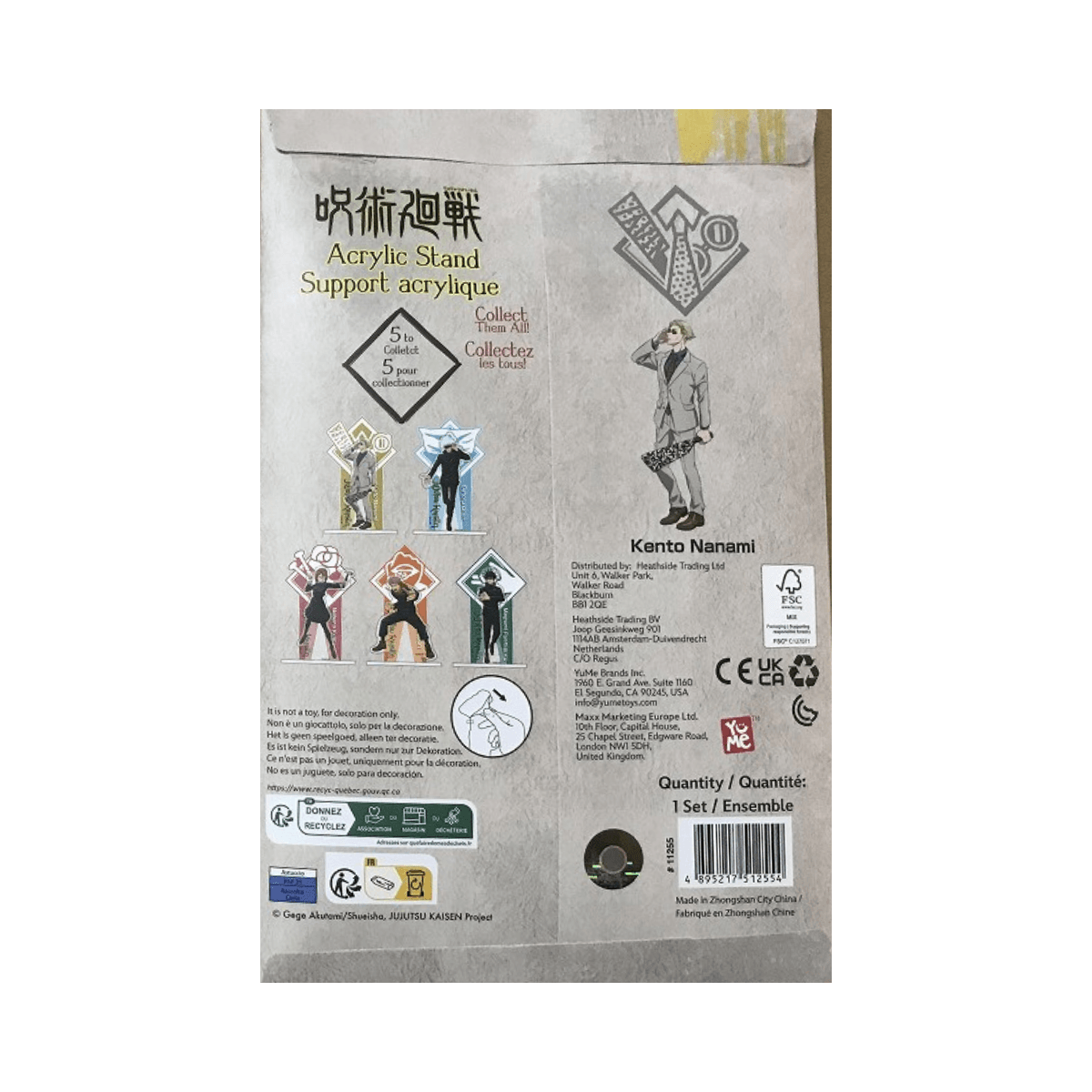 Đồ Chơi Vật Phẩm Nhân Vật Trang Trí Acrylic Stand - Kento Nanami JUJUTSU KAISEN 11250