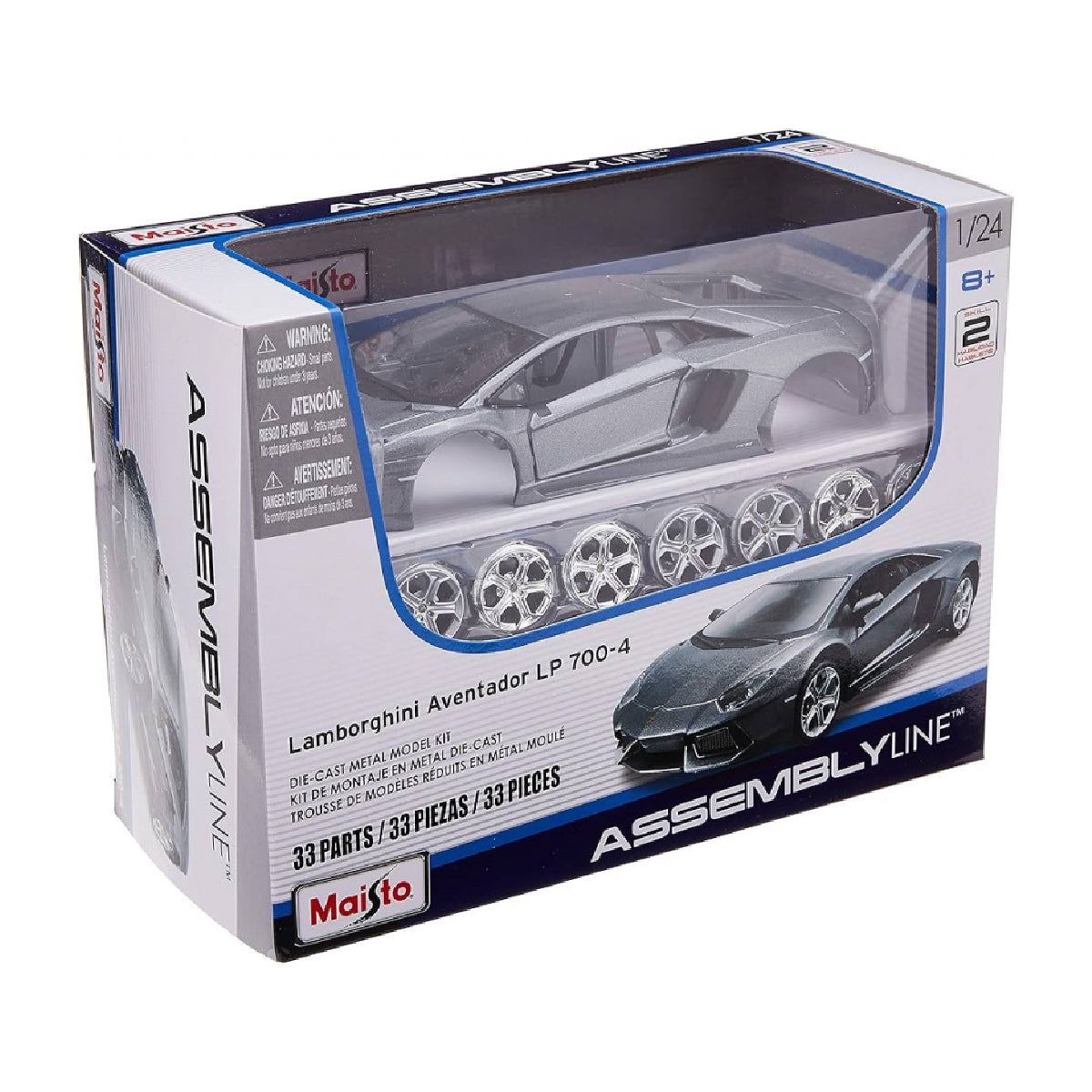 Mô Hình Lắp Ráp Xe Ô Tô 1:24 Lamborghini Aventador Coupe MAISTO MT39900