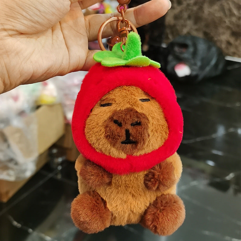 Đồ Chơi Móc Khoá Capybara Nón Dâu PLUSH TOY BY23112901