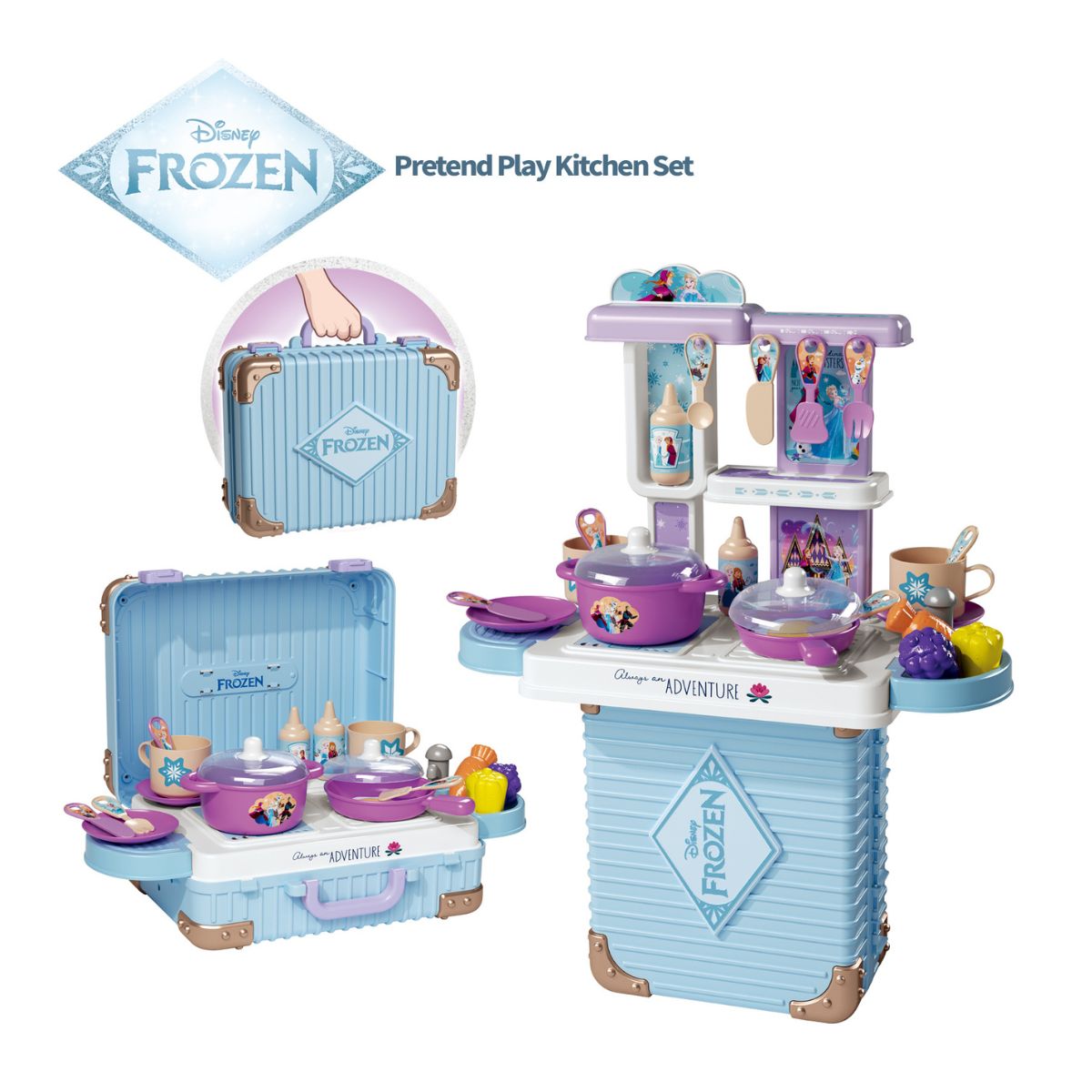 Đồ Chơi Nhà Bếp Dáng Vali 3 Trong 1 Frozen SWEET HEART SH8-301A
