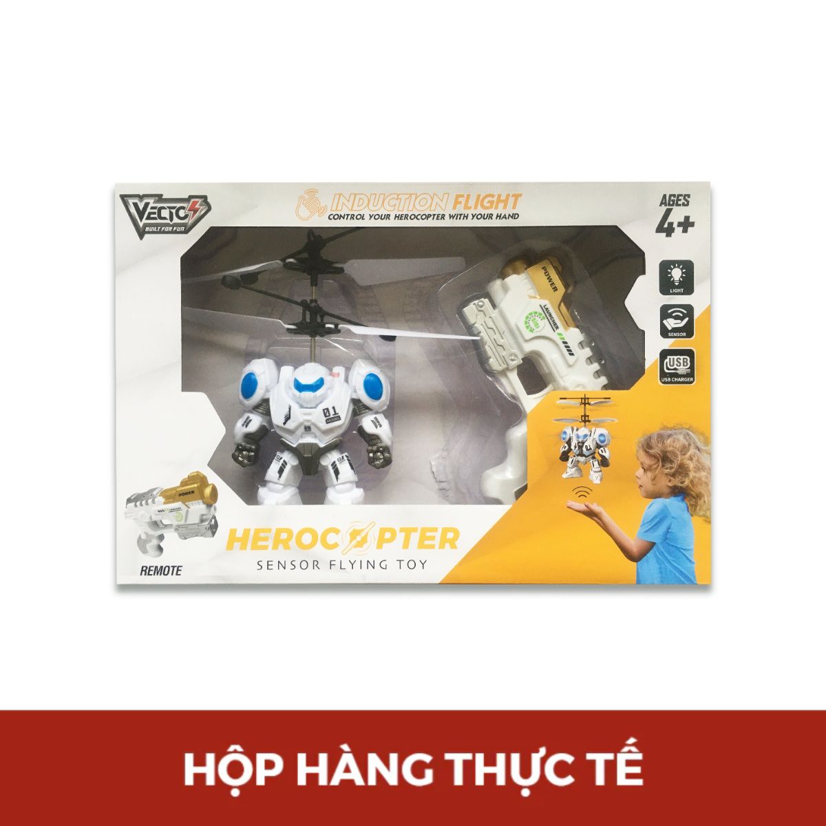 Đồ Chơi Robot Chiến Binh Bay Cảm Biến VECTO VT2750E
