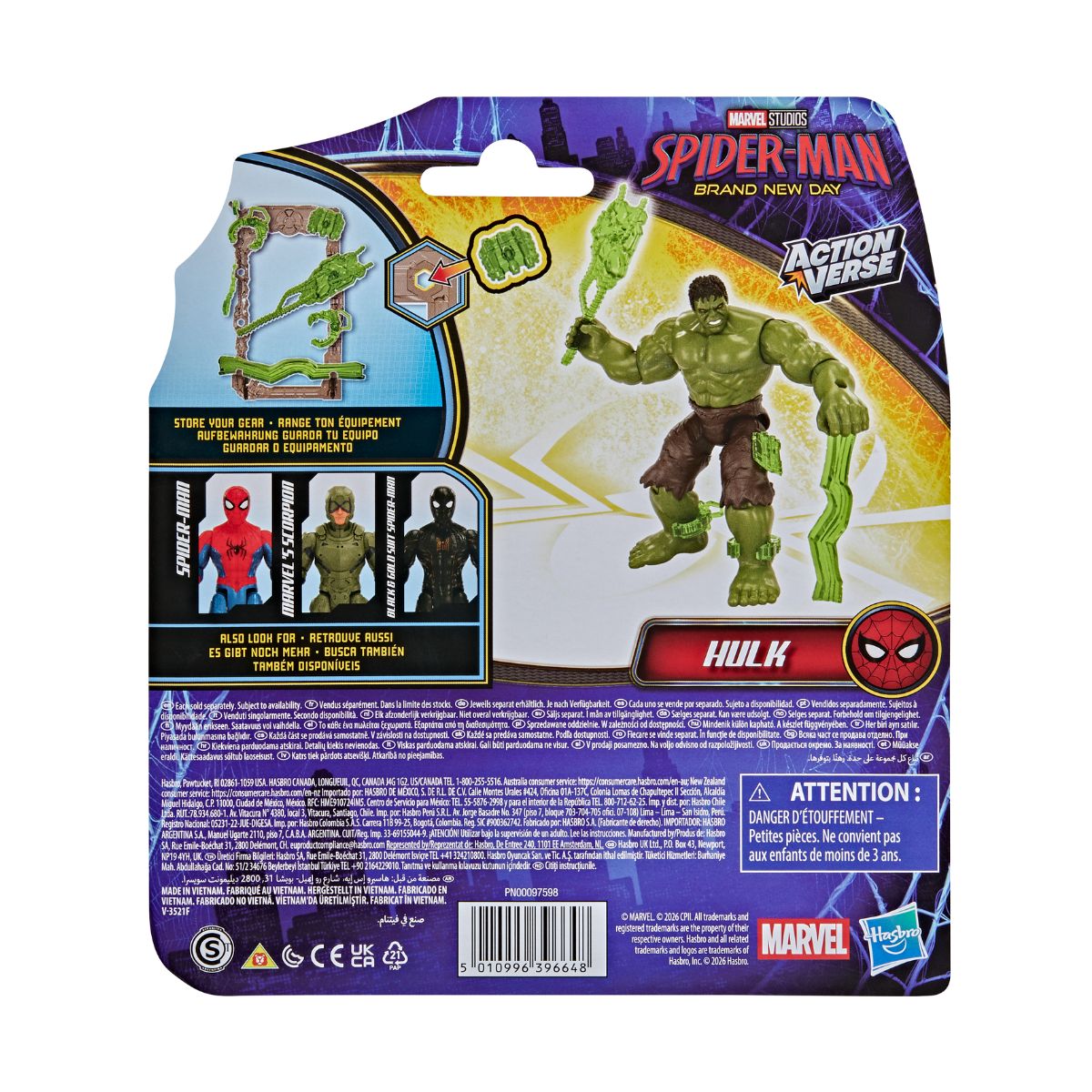 Đồ Chơi Siêu Anh Hùng Hulk Và Trang Bị Chiến Đấu SPIDERMAN G3396/G2444