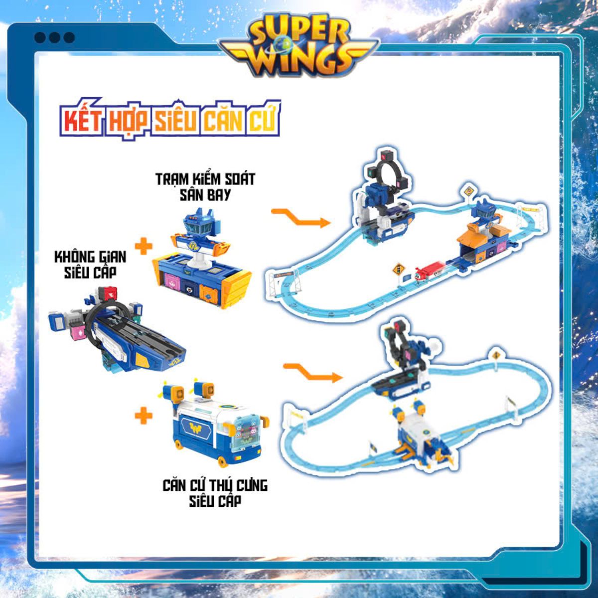Đồ Chơi Siêu Căn Cứ Superwings Biến Hình Trạm Kiểm Soát Sân Bay SUPERWINGS EU790862