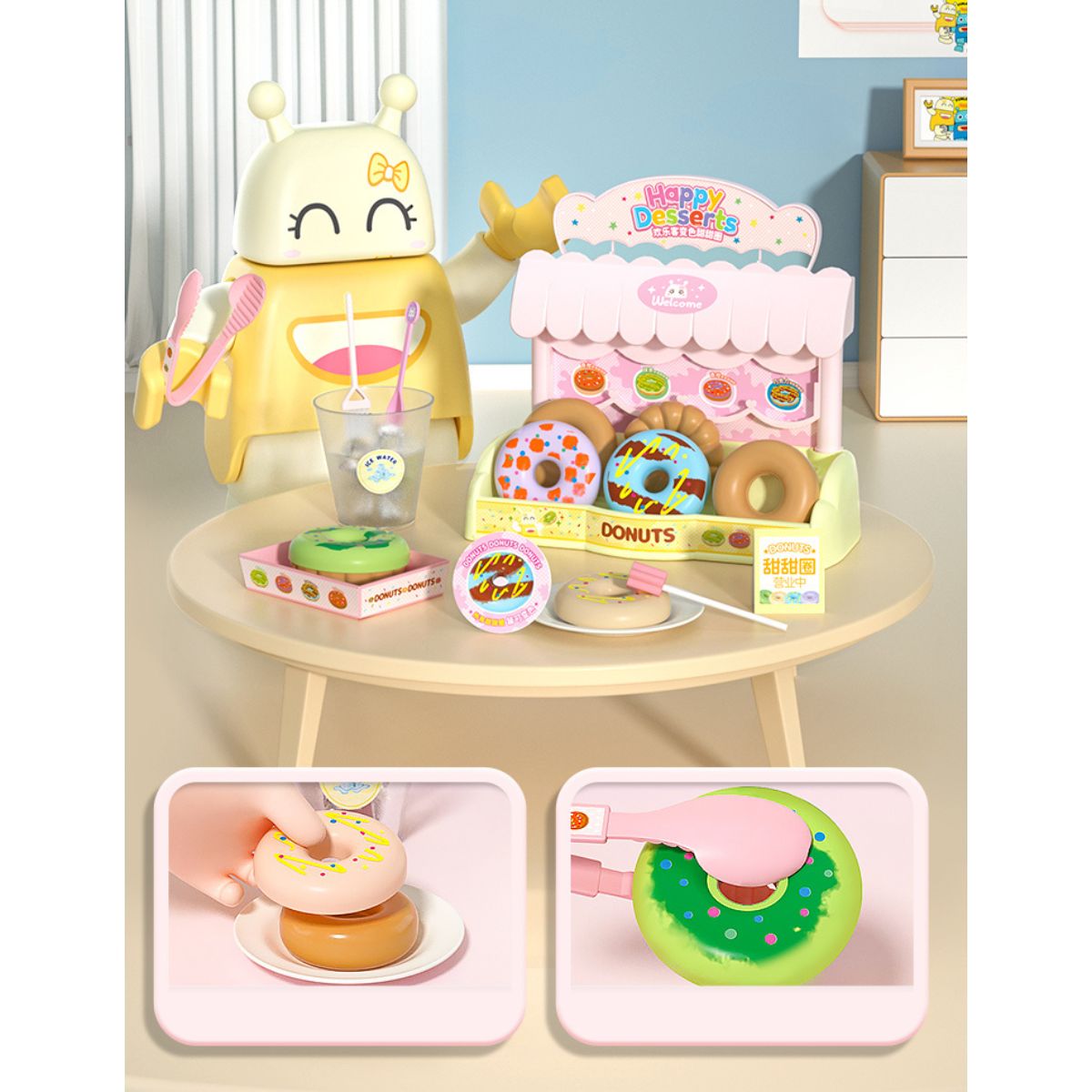 Đồ Chơi Thức Ăn Đổi Màu - Bánh Donut SWEET HEART B1014