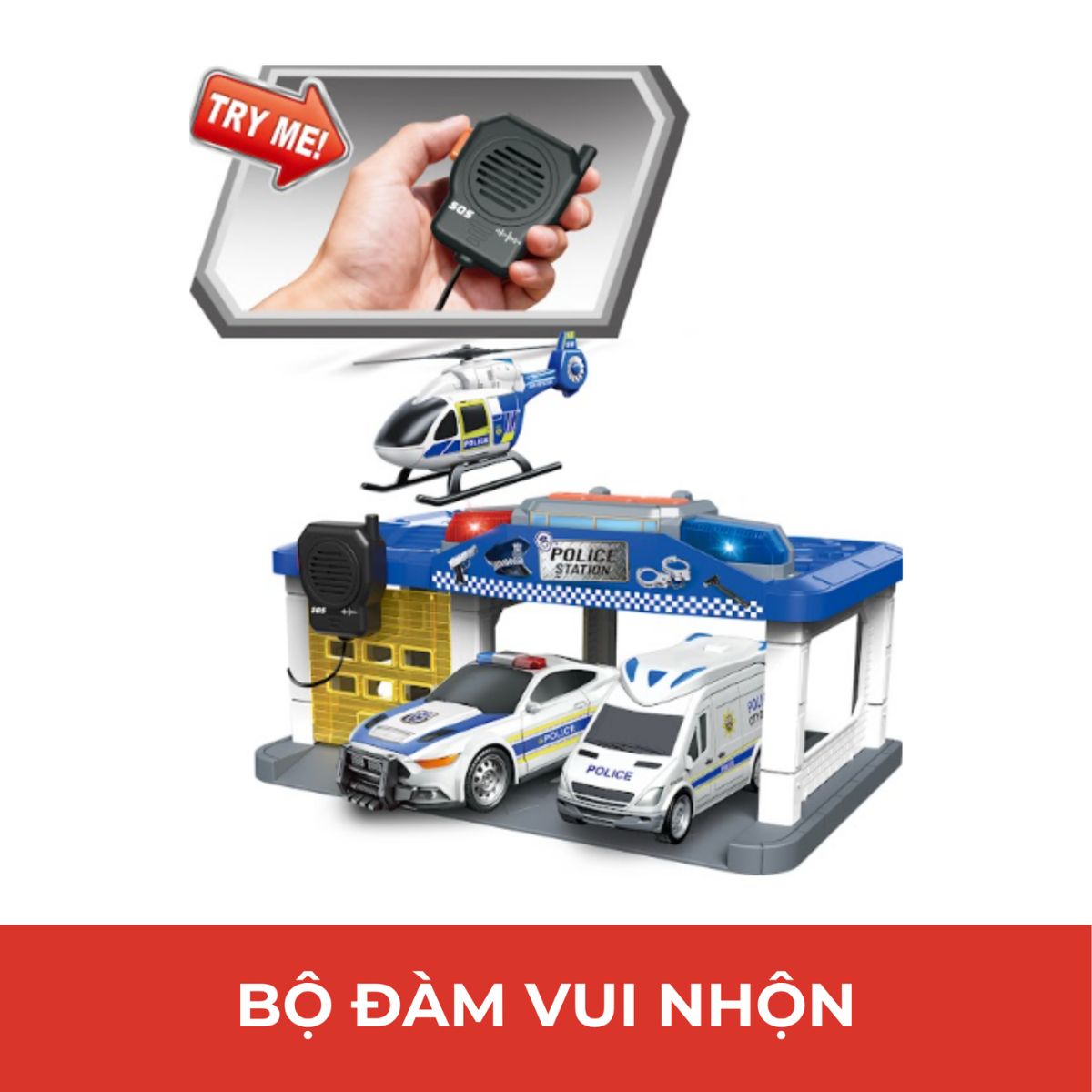 Đồ Chơi Trạm Cảnh Sát Có Bộ Đàm, Đèn Và Âm Thanh VECTO VT66618V